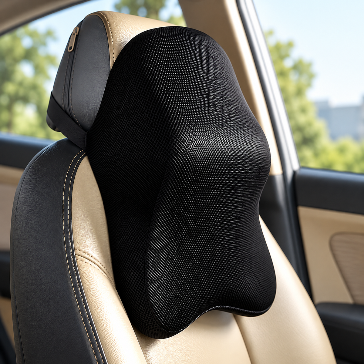 Car Neck Rest Memory Foam Pillow | Ergonomic Neck Support